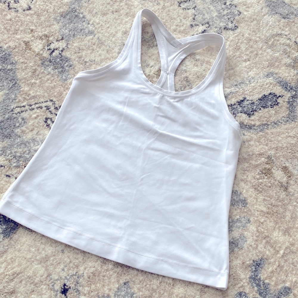 Lululemon racerback tank white size 4